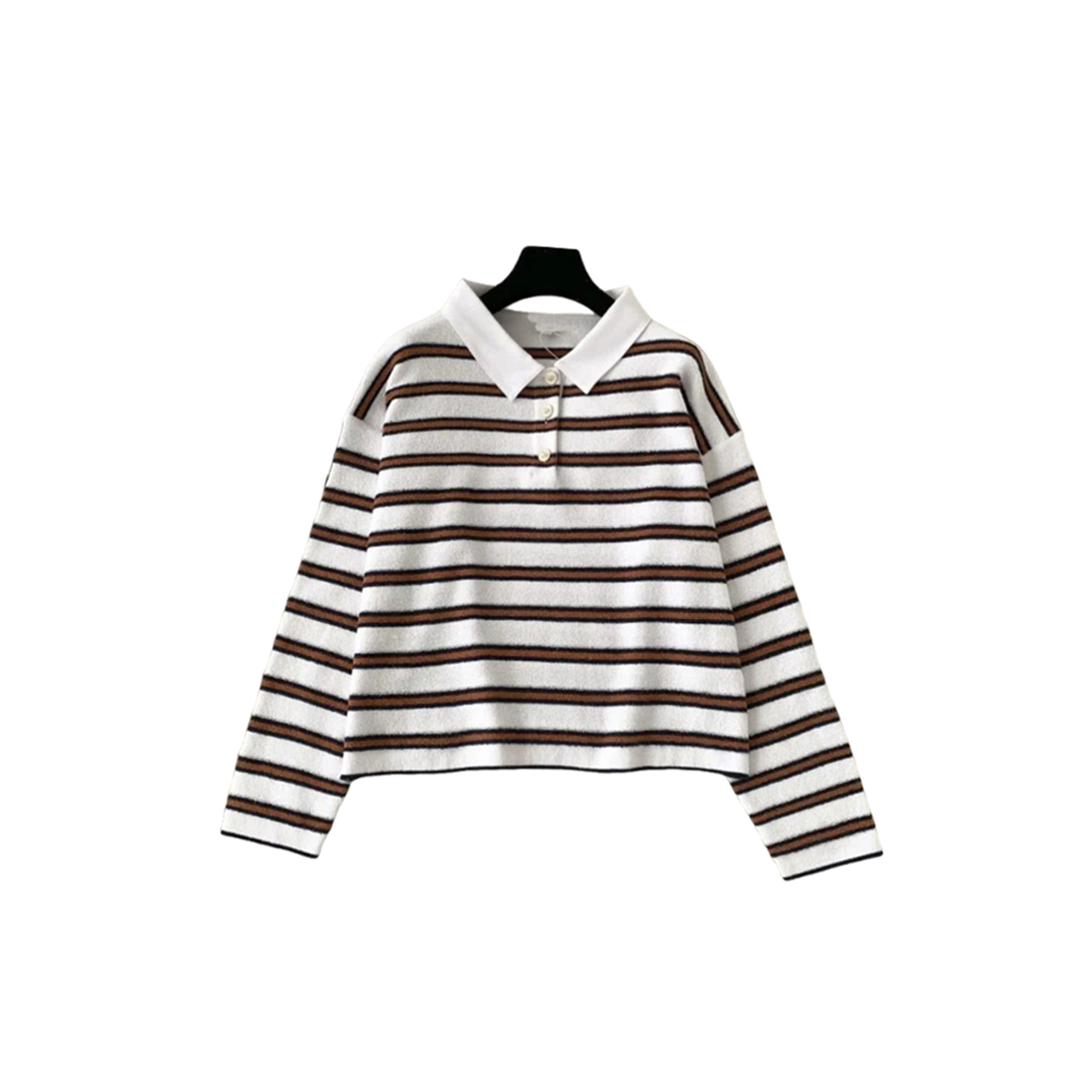 Ch**el cotton blend striped polo shirt